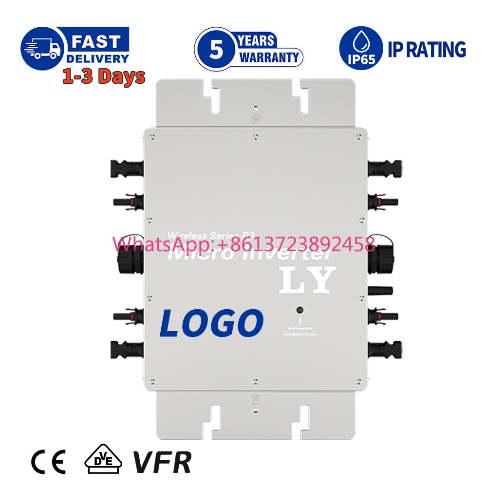 Micro Inverter 1400W Solar Grid Tie - Microinversor Solar Impermeable para Conexión a