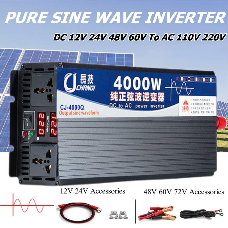 Inverter Pure Sine Wave 60Hz 120V 3000W - Inversor de onda sinusoidal pura de