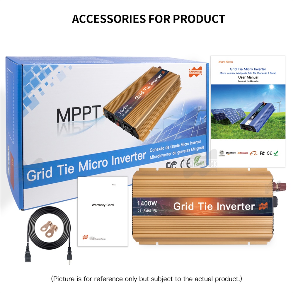 Microinversor Solar Conectado  - Micro Inverter 1400W Solar Grid Tie reseña y precio