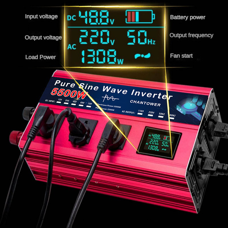 Inversor de onda sinusoidal pu - Pure Sine Wave Inverter 5000W 48V 220V reseña y precio