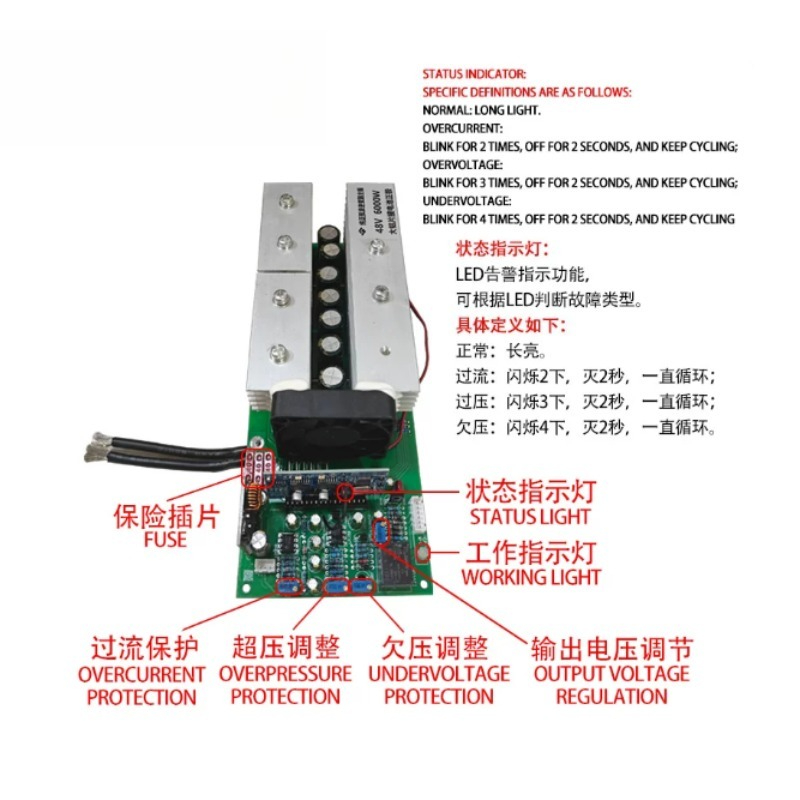 Placa Principal de Inversor de - Pure Sine Wave Inverter Board 24V 48V reseña y precio