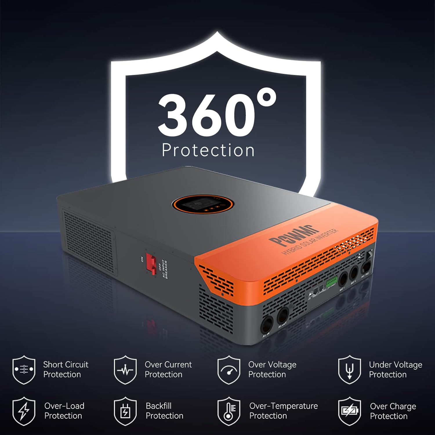 Inversor híbrido solar PowMr d - Split Phase Inverter 10Kw 110V 220V reseña y precio