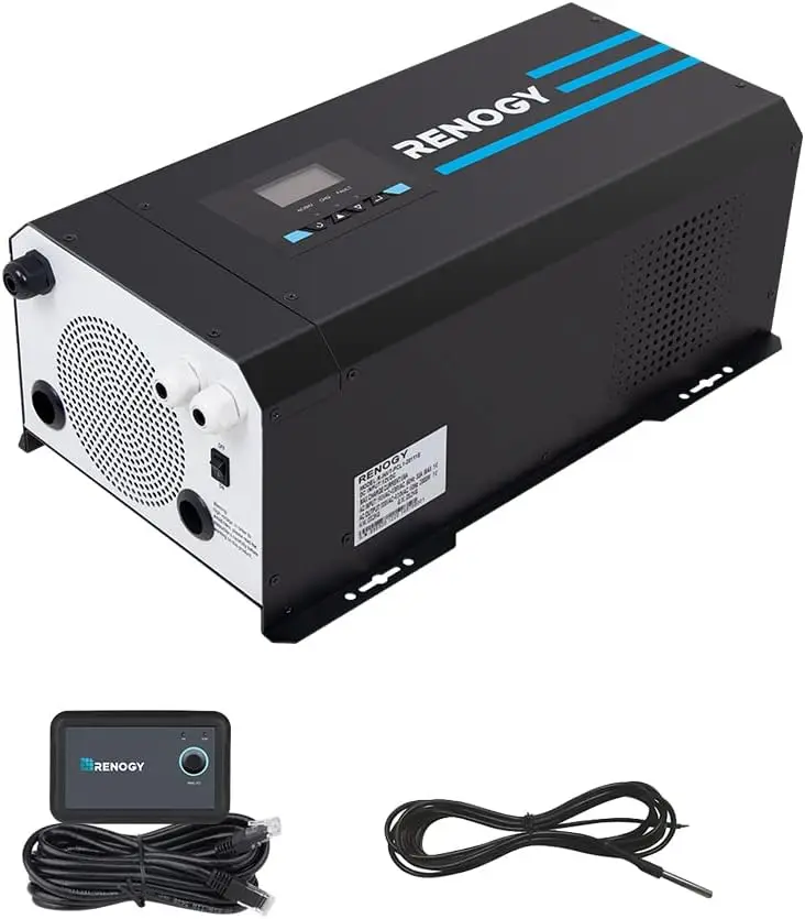 Renogy, inversor y cargador de - Rv Pure Sine Inverter Charger 3000W 12V reseña y precio